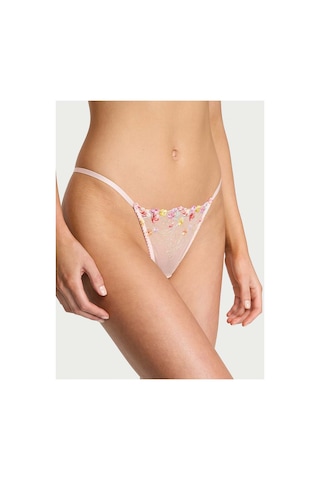 Victoria's Secret Bloom İşlemeli V-string Külot Gökkuşağı Çiçeği