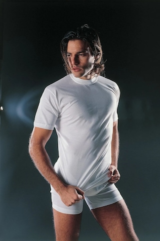 Faal 129x2 Erkek 2'li Penye Süprem Yarım Kol Kapalı Yaka Fanila-beyaz Beyaz