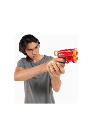 X Shot X-shot Excel Micro 2.0 Mini Dart Atıcı Tabanca Nerf, Oyuncak Tabanca Kırmızı