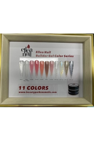 Ellea Nail Glıtter Buılder Gel 30 Mg S04-35 Gümüş Simli