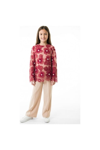 Xo Kids Kız Çocuk 3lu Alt Üst Takım 11-15 Yaş 2039 Bordo