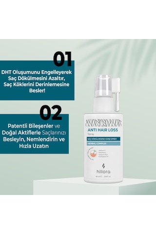 Hillora Saç Dökülmesine Karşı Sprey 60 ML