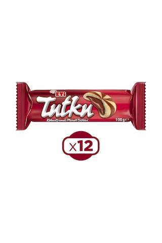Eti Tutku Kakao Kremalı Mozaik Bisküvi 100 Gr X 12 Adet