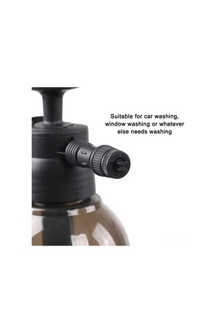 Lemestar 2l Plastik Manüel Basınçlı Sprey Botu - Araba Yıkama Ve Bahçe Sulama İçin Köpük + Su Sprey Nozzli Şeffaf