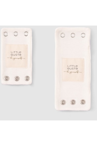 Organik Pamuk Bebek Body Zıbın Uzatma Aparatı 2 Adet 8,5mm 001