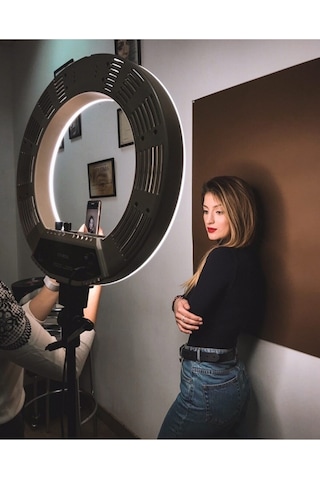 A+ Laxer Megalux Ring Light Led Işık Halkası 21 Inç 54 Cm Profesyonel Influencer Işığı Ve 210 Cm