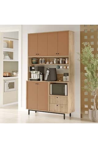 Lounge Kahve Köşesi Çok Amaçlı Dolap Mutfak Dolabı Re7-sk
