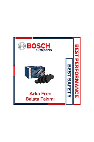 Fiat Egea 2015-2020 Bosch Arka Fren Balata Takımı