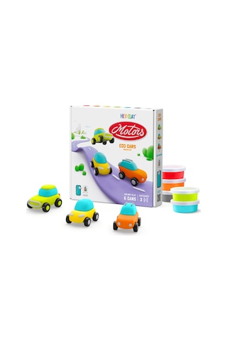 Hey Clay Yaratıcı Kil Seti - Eco Cars