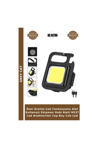 Özel Üretim Çok Fonksiyonlu Alet Kullanışlı Ekipman Hobi Aleti Hs37 Led Anahtarlıklı Cep Boy Cob Led