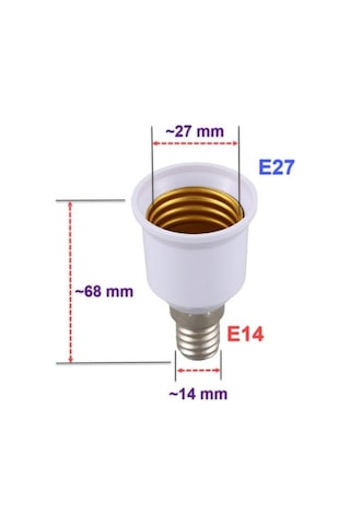 Nd E14 - E27 Duy Dönüştürücü Adaptör, E14 Duyu E27 Duya Dönüştürücü