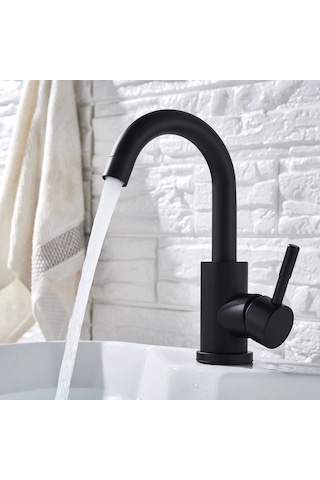 Sardıcı Lavabo Bataryası Banyo Musluğu Siyah