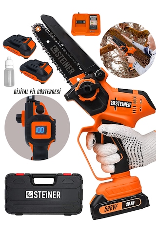 Steiner ST-598VF T Dijital Şarj Göstergeli Dal Budama Testeresi