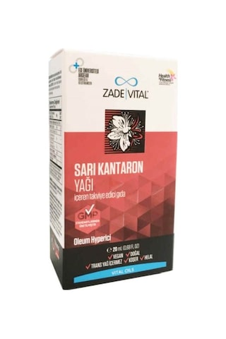 Zade Vital Sarı Kantaron Yağı 20 ML