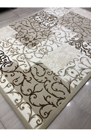 Flora Halı Elit 0129 A Bej Kemik 165X230 Krem 4 M2 Halı !