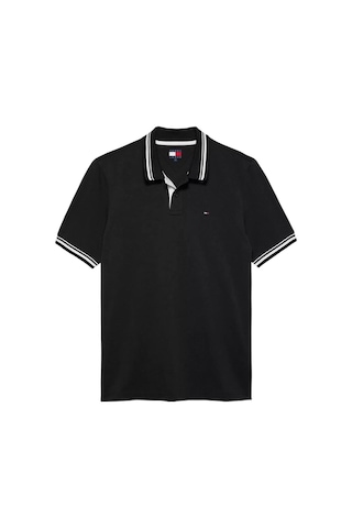 Tommy Hilfiger Erkek Tipped Polo Yaka T-shirt - Siyah-8454 Black