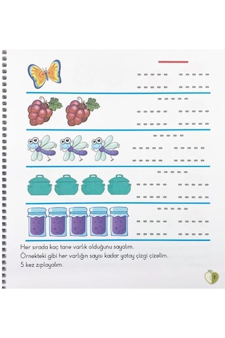 3 Yaş Cıvıl Cıvıl Sayılar Kitabı Eğiten Kitap
