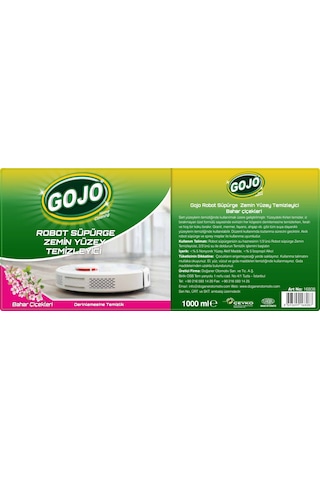 Gojo Robot Süpürge Zemin Yüzey Temizleyici-bahar Çiçekleri 1000 Ml
