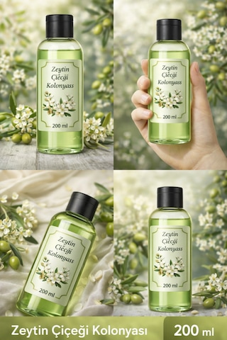 Zeytin Çiçeği Kolonyası 200 Ml Ferahlatıcı Doğal Koku, Uzun Süre Kalıcı, Günlük Kullanım