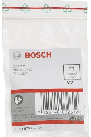 Bosch Ggs 7C-27 L/C Sıkma Somunlu Penset 1/8'' 2608570083