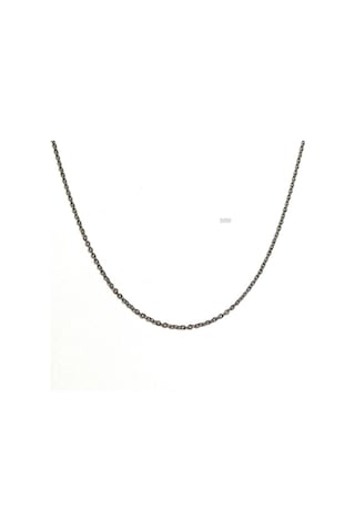 1mm Paslanmaz Çelik Gümüş Gri Kolye Zincir 60 Cm Orta Uzunluk