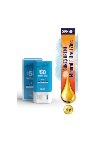 Eda Taşpınar Mineral Filtreli Blue Zinc Stick Güneş Kremi SPF50+ 20 G