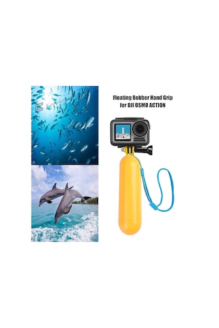 Gopro Sjcam Aksiyon Kamera Sualtı Dalış El Şamandıra Monopod Sarı