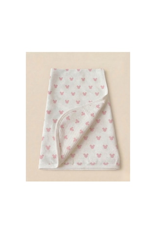 %100 Pamuk Bebek Battaniyesi 80x90 Pembe