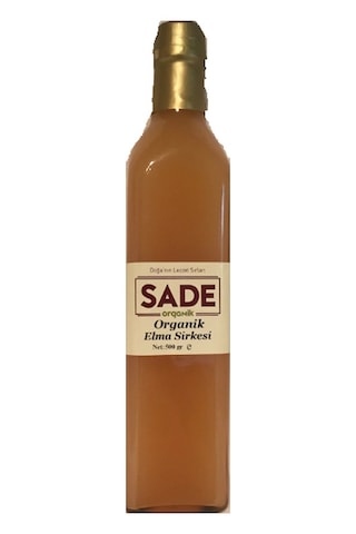 Sade Organik Elma Sirkesi 500 Ml