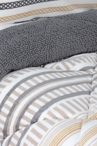 Merinos Comforter Çift Kişilik Yorgan Seti - Gri