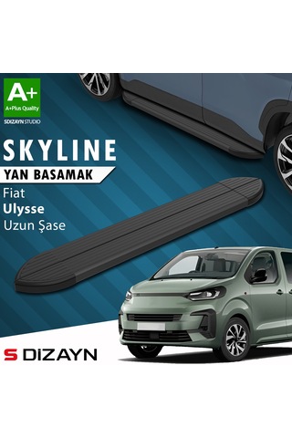 S-dizayn Fiat Ulysse Skyline Siyah Yan Basamak 243 Cm 2022 Üzeri A+ Kalite