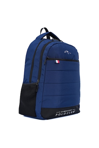 Cambridge Polo Club Minimalist Tasarım Lacivert Unisex Okul Günlük Seyahat Sırt Çantası - Plcan2166-004 Çok Renkli
