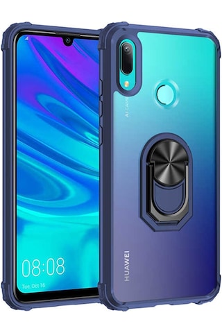 Huawei Honor 10 Lite Kilif Standli Yüzüklü Mola Silikon Kapak 466787312