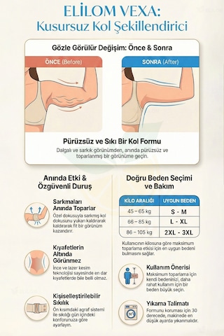 Kol Ve Sırt Korsesi Önden Agraflı, Destekli Tasarım Vexa Ten