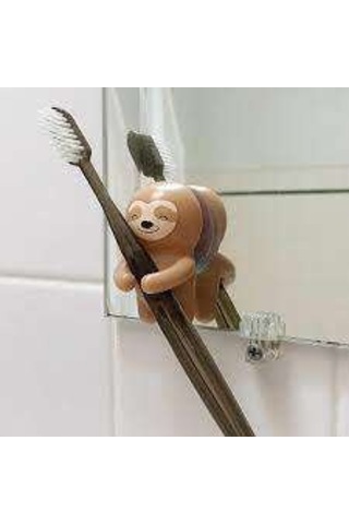 Kikkerland SLOTH Diş Fırçası Kabı Tembel Hayvan Kahverengi