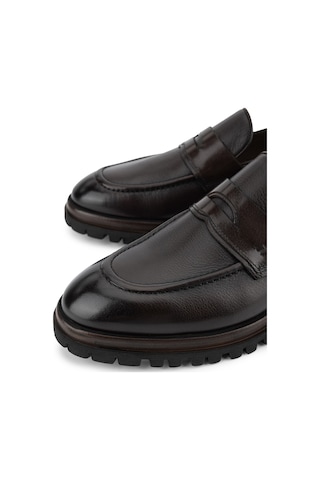 Tamer Tanca Erkek Hakiki Deri Kahverengi Loafer Ayakkabı 1157 6582-04 Erk Ayk Sk26-27 Kahve Slb