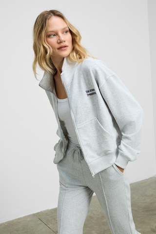 Grımelange Torına Kadın Nakış Detaylı Fermuarlı Çift Cepli Relax Grimelanj Ceket Grimelanj