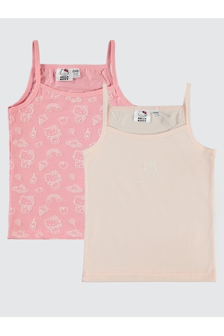 Hello Kitty Kız Çocuk 2'li Atlet Set 2-10 Yaş Pembe