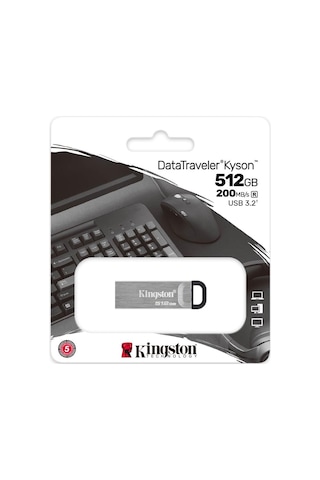 Kıngston 512gb Usb3.2 Dtkn/512gb Metal 200mb/s Kyson