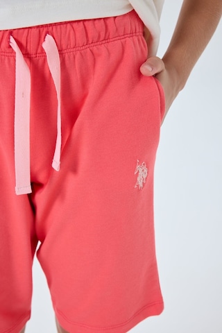 U.s. Polo Assn. Kız Çocuk Pembe Bermuda Takım Us2513-c-v2 Pembe