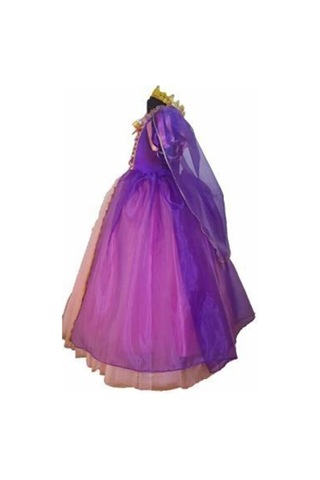 Öykünün Dünyası Rapunzel Kostüm Mor