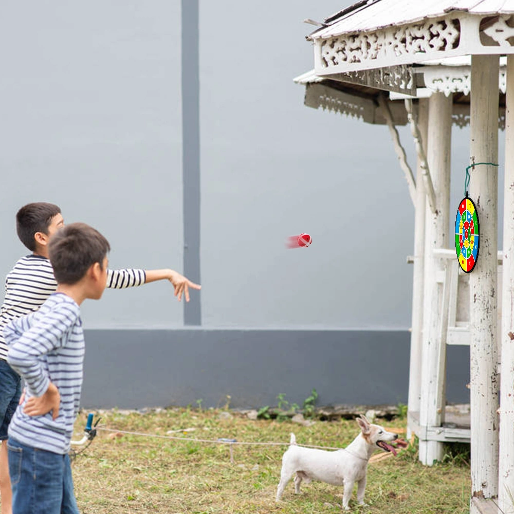 Yunboo Sayılı Flanel Dart Tahtası İle 8 Yapışkan Top, Ev Oyunları İçin Çocukların Göz-el Koordinasyonunu Geliştirir, Hafif Ve Kolay Asılabilir