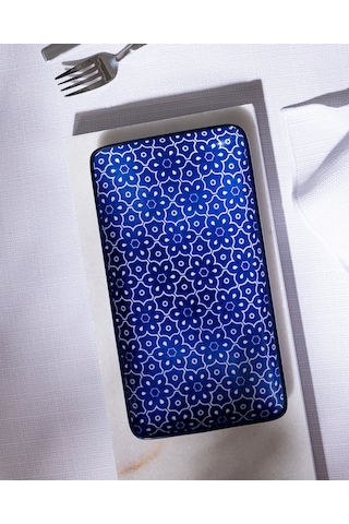 Madame Coco Reve Bleu Mais Dikdörtgen Tabak - 22 Cm - Mavi/beyaz 8684427225332 Çok Renkli