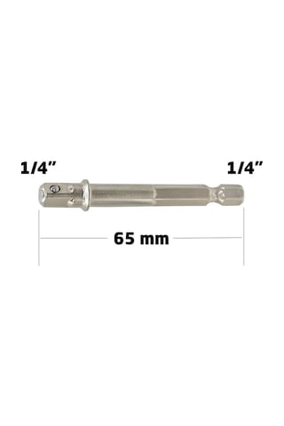 6130 Bits Saplı Lokma Adaptörü 1/4" 65 Mm