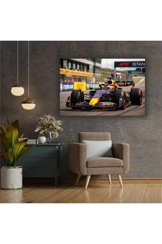 Formula 1 Motors Temalı Dekoratif Cam Tablo -25