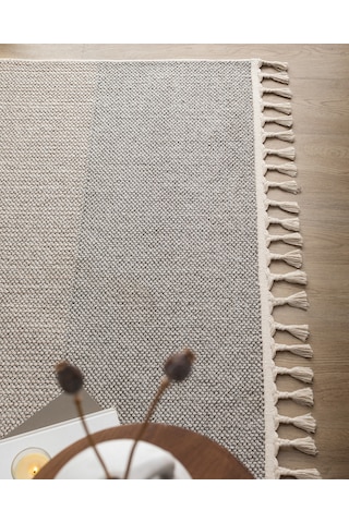 Madame Coco Andray Saçaklı Halı - Gri - 200x300 Cm 8684427028674 Gri 200 X 300 Gri