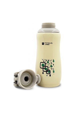 Sema Baby Penguen Kilitli Paslanmaz Çelik Bebek Termosu 600 Ml - Krem Çok Renkli