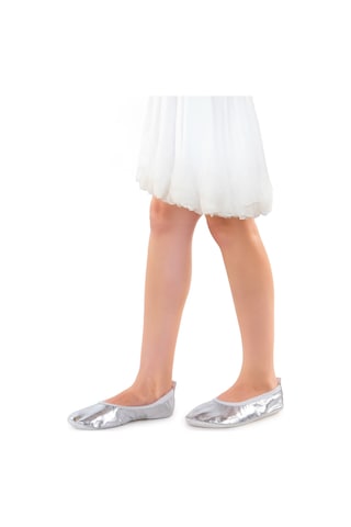 Kiko Kids Prom 7525 Kız Çocuk Pisi Pisi Balo Dans Gösteri Ayakkabısı Gümüş