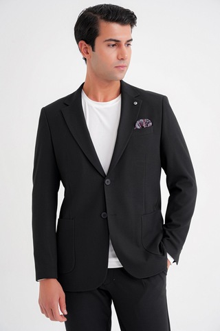Efor C 698 Ceket Regular Fit Siyah-1 Casual Siyah