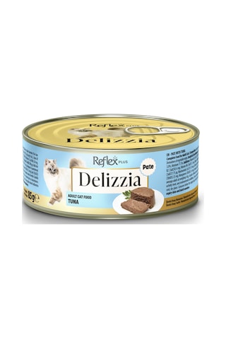 Plus Delizzia / Kıyılmış Ton Balıklı Yetişkin Kedi Maması 85g X 12 Adet